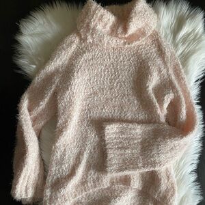 a.n.a Soft Blush Turtleneck Sweater